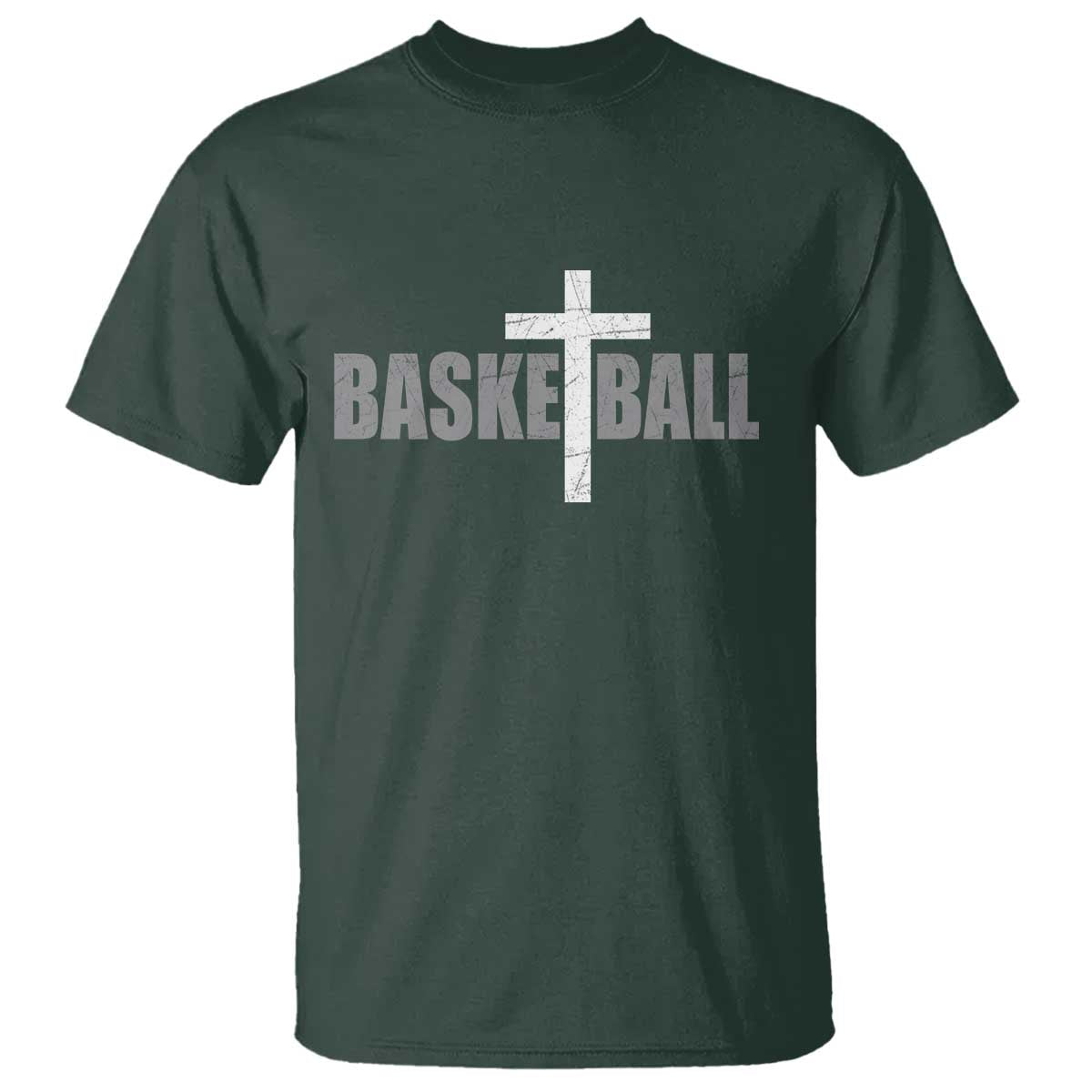 Christian Basketball Cross T Shirt Vintage Minimal Religious Faith