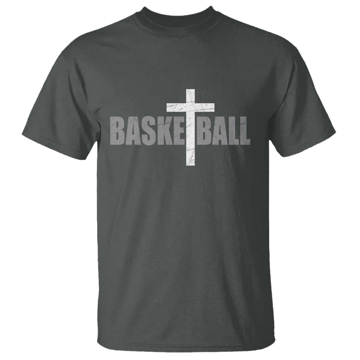 Christian Basketball Cross T Shirt Vintage Minimal Religious Faith