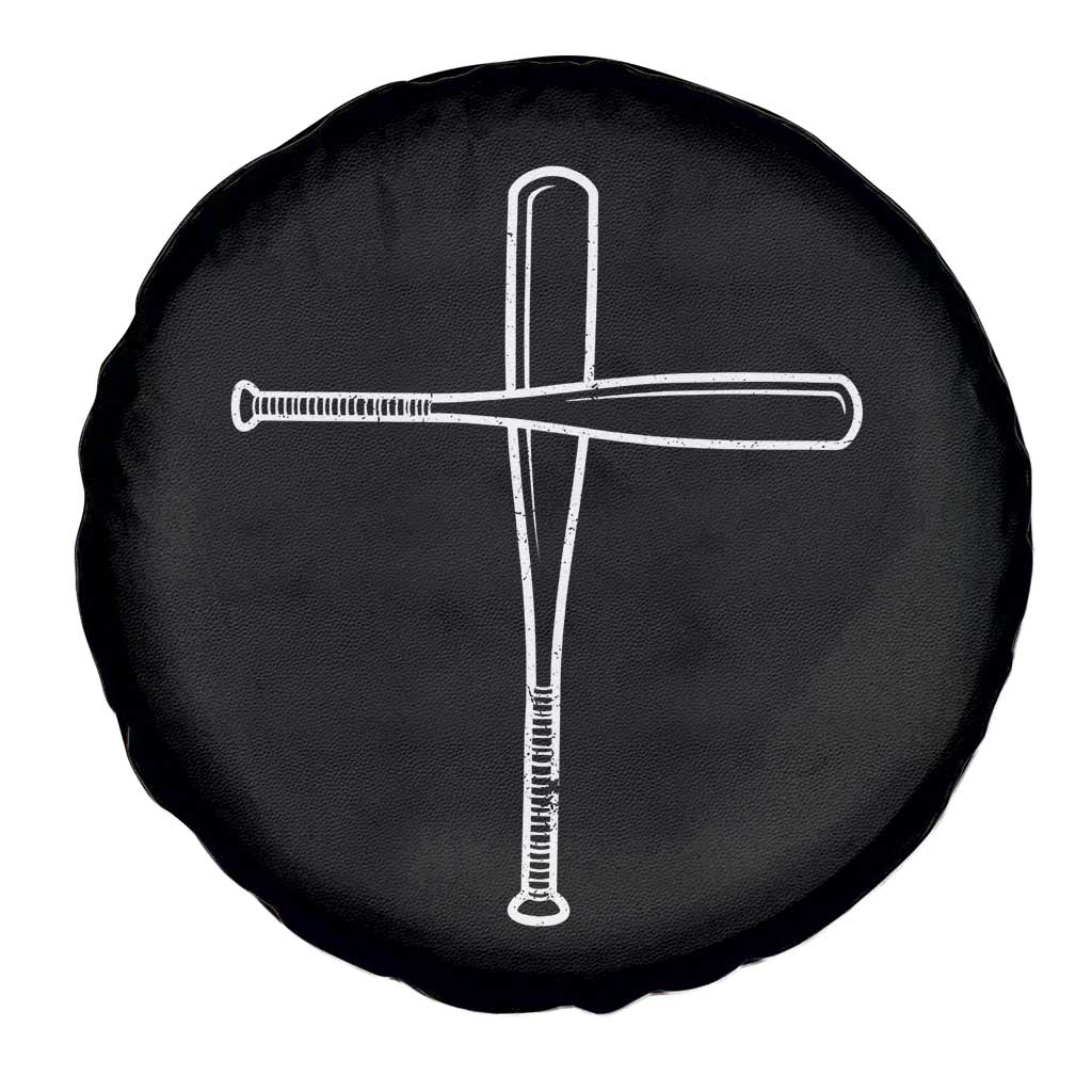 Cross Baseball Bats Spare Tire Cover Religious Christian Faith Sports Coach Pitcher