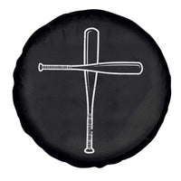 Cross Baseball Bats Spare Tire Cover Religious Christian Faith Sports Coach Pitcher