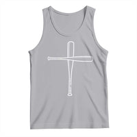 Cross Baseball Bats Tank Top Religious Christian Faith Sports Coach Pitcher