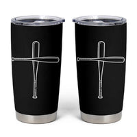 Cross Baseball Bats Tumbler Cup Religious Christian Faith Sports Coach Pitcher