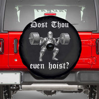 Knight Lifting Meme Spare Tire Cover Funny Medieval Gym Dost Thou Even Hoist - Wonder Print Shop