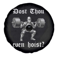 Knight Lifting Meme Spare Tire Cover Funny Medieval Gym Dost Thou Even Hoist - Wonder Print Shop