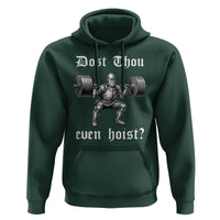 Knight Lifting Meme Hoodie Funny Medieval Gym Dost Thou Even Hoist - Wonder Print Shop