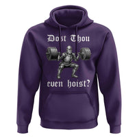 Knight Lifting Meme Hoodie Funny Medieval Gym Dost Thou Even Hoist - Wonder Print Shop