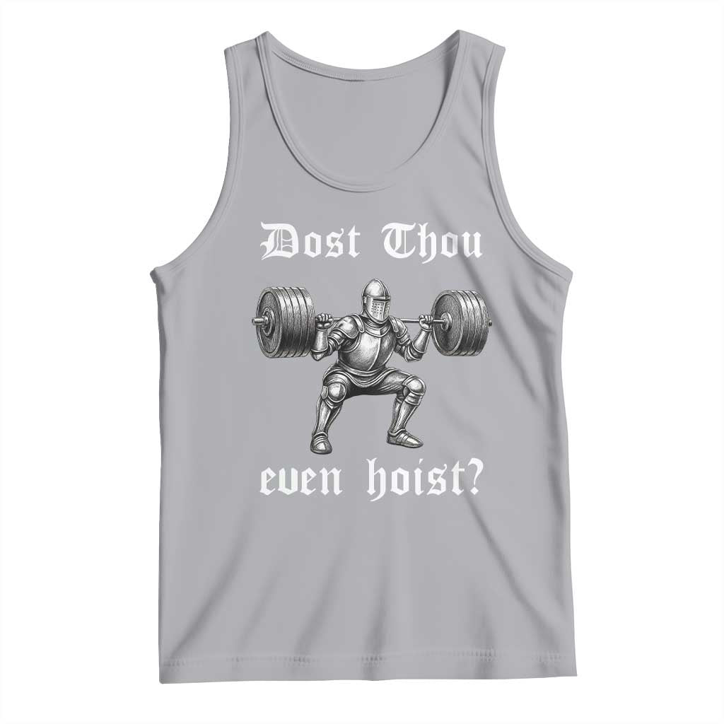 Knight Lifting Meme Tank Top Funny Medieval Gym Dost Thou Even Hoist - Wonder Print Shop