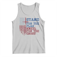 Stand For The Flag Kneel For The Cross Tank Top Cross US Flag American Patriotic Christian Faith 4th of July
