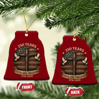 250 Years America Ceramic Ornament 250th Birthday 4th Of July Independence Day Faith Freedom