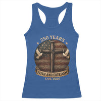 250 Years America Racerback Tank Top 250th Birthday 4th Of July Independence Day Faith Freedom