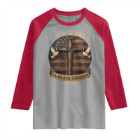 250 Years America Raglan Shirt 250th Birthday 4th Of July Independence Day Faith Freedom