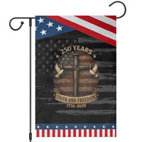 250 Years America Garden Flag 250th Birthday 4th Of July Independence Day Faith Freedom