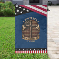 250 Years America Garden Flag 250th Birthday 4th Of July Independence Day Faith Freedom