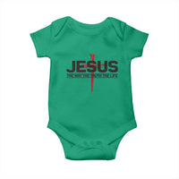 Jesus Christ Baby Onesie The Way Truth Life Cross Nails Faith In God Christian