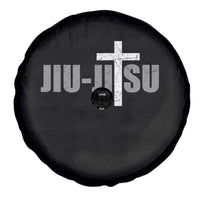 Jiu Jitsu Christian Cross Spare Tire Cover Retro Vintage Minimal Religious Faith