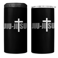 Jiu Jitsu Christian Cross 4 in 1 Can Cooler Tumbler Retro Vintage Minimal Religious Faith