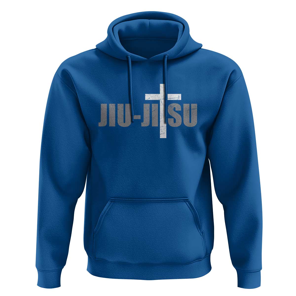 Jiu Jitsu Christian Cross Hoodie Retro Vintage Minimal Religious Faith