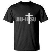 Jiu Jitsu Christian Cross T Shirt Retro Vintage Minimal Religious Faith