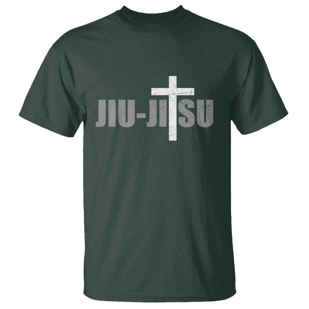 Jiu Jitsu Christian Cross T Shirt Retro Vintage Minimal Religious Faith