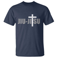 Jiu Jitsu Christian Cross T Shirt Retro Vintage Minimal Religious Faith