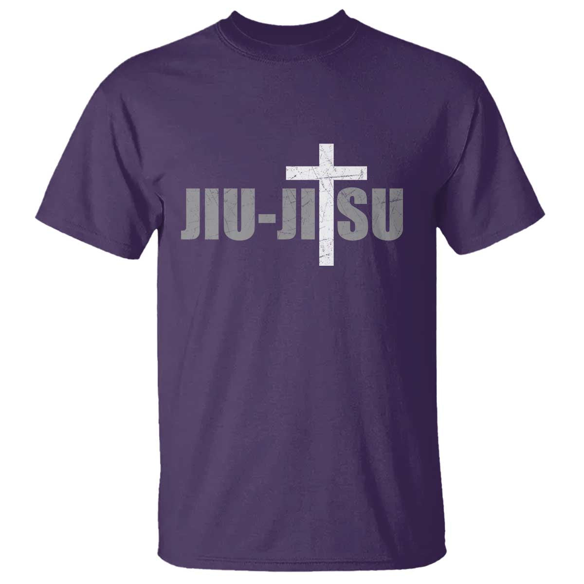 Jiu Jitsu Christian Cross T Shirt Retro Vintage Minimal Religious Faith