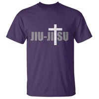 Jiu Jitsu Christian Cross T Shirt Retro Vintage Minimal Religious Faith