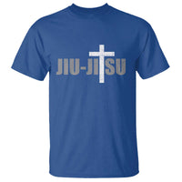 Jiu Jitsu Christian Cross T Shirt Retro Vintage Minimal Religious Faith