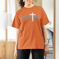 Jiu Jitsu Christian Cross T Shirt For Women Retro Vintage Minimal Religious Faith