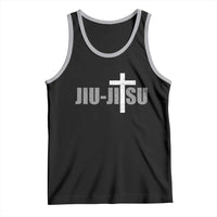 Jiu Jitsu Christian Cross Tank Top Retro Vintage Minimal Religious Faith