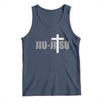 Jiu Jitsu Christian Cross Tank Top Retro Vintage Minimal Religious Faith