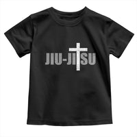 Jiu Jitsu Christian Cross Toddler T Shirt Retro Vintage Minimal Religious Faith