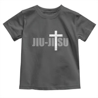 Jiu Jitsu Christian Cross Toddler T Shirt Retro Vintage Minimal Religious Faith