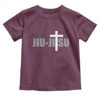 Jiu Jitsu Christian Cross Toddler T Shirt Retro Vintage Minimal Religious Faith