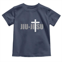 Jiu Jitsu Christian Cross Toddler T Shirt Retro Vintage Minimal Religious Faith