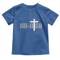 Jiu Jitsu Christian Cross Toddler T Shirt Retro Vintage Minimal Religious Faith