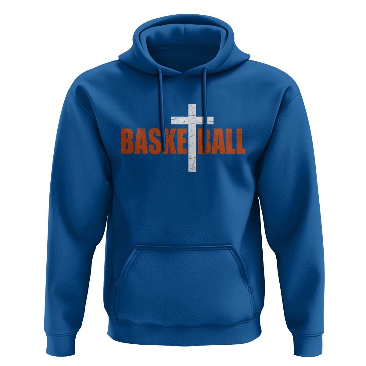 Christian Basketball Cross Hoodie Retro Vintage Minimal Religious Faith