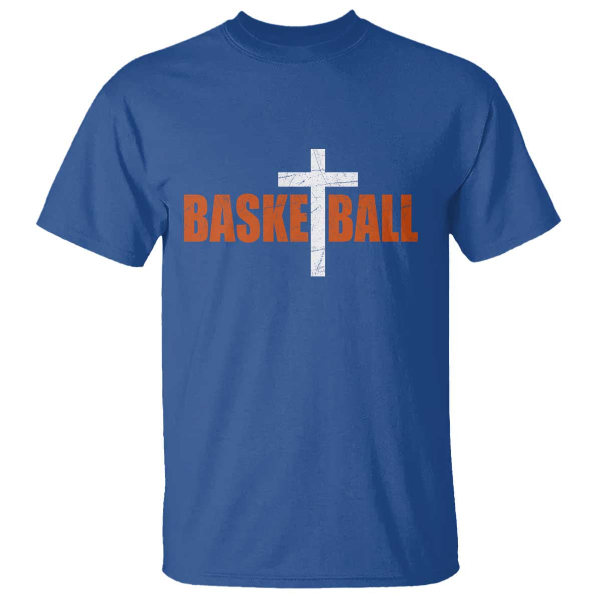 Christian Basketball Cross T Shirt Retro Vintage Minimal Religious Faith