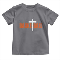 Christian Basketball Cross Toddler T Shirt Retro Vintage Minimal Religious Faith