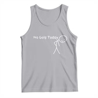 No Golf Today Tank Top Funny Golfing Lover Sad Stickman Golfer Golfers - Wonder Print Shop