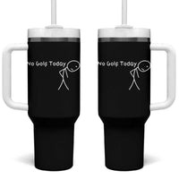 No Golf Today Tumbler With Handle Funny Golfing Lover Sad Stickman Golfer Golfers - Wonder Print Shop
