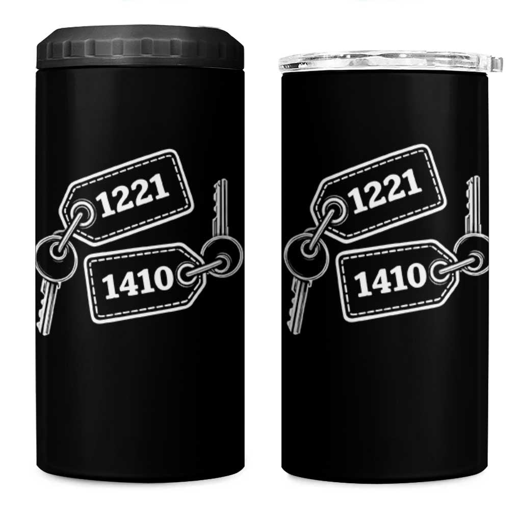 Room Numbers Team Hollanov 4 in 1 Can Cooler Tumbler LGBT Romance Hockey Fan