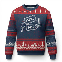 Room Numbers Team Hollanov Ugly Christmas Sweater LGBT Romance Hockey Fan