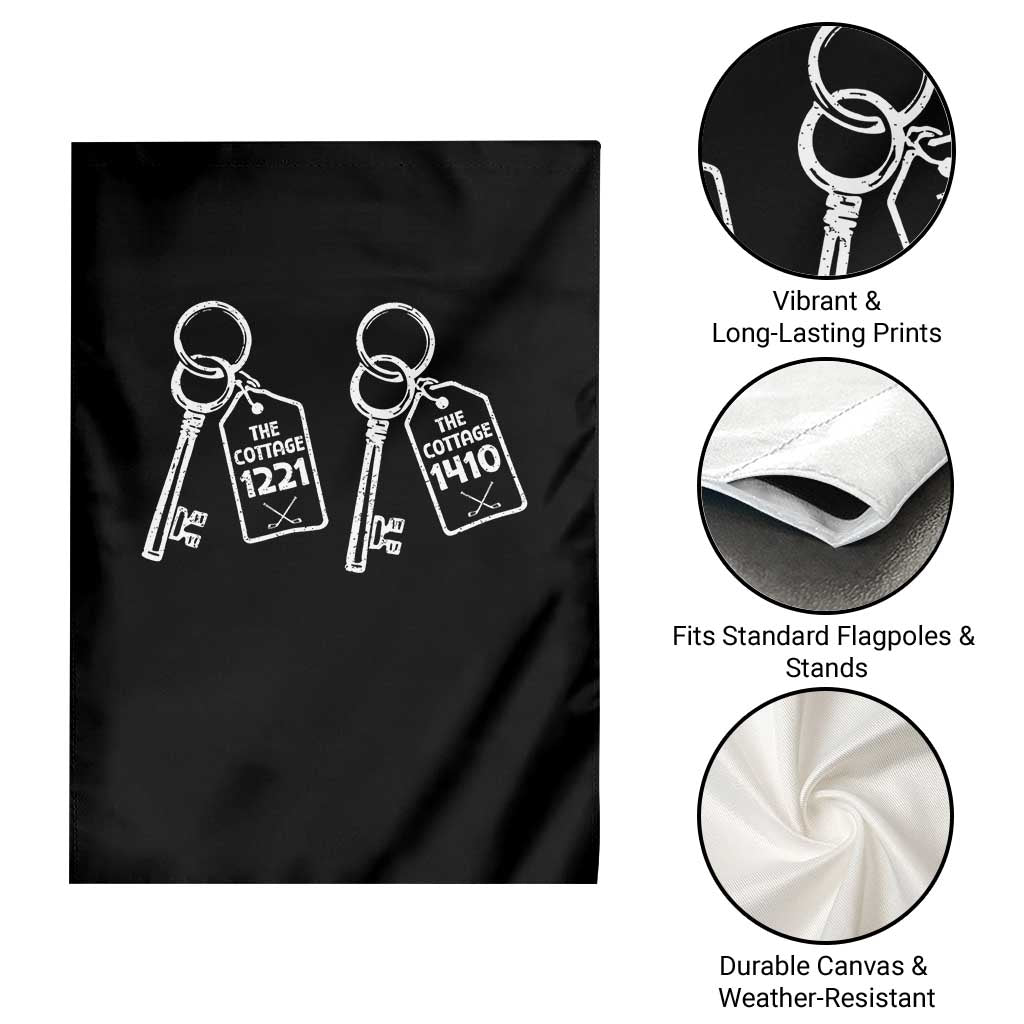 Room Numbers Team Hollanov Garden Flag LGBT Romance Hockey Fan Im Coming To The Cottage