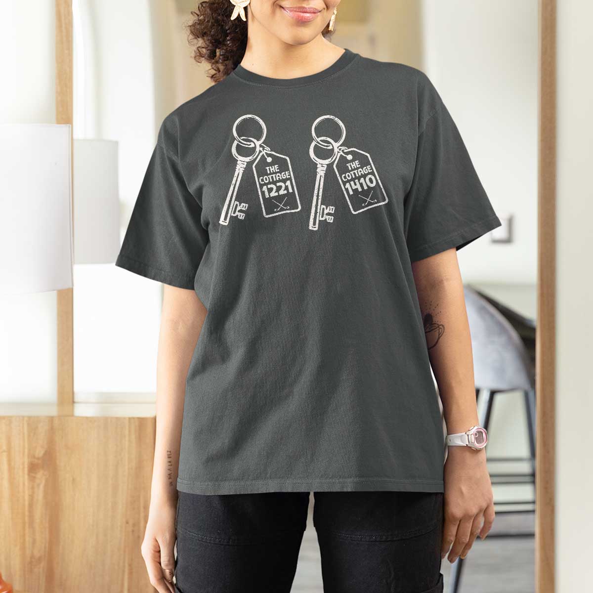 Room Numbers Team Hollanov T Shirt For Women LGBT Romance Hockey Fan Im Coming To The Cottage
