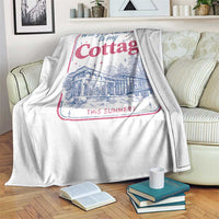 Will You Come To My Cottage This Summer Throw Blanket LGBT Romance Hockey Fan