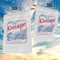 Will You Come To My Cottage This Summer Garden Flag LGBT Romance Hockey Fan