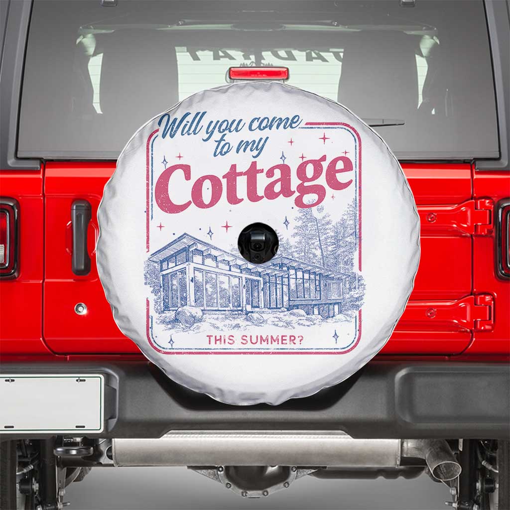 Will You Come To My Cottage This Summer Spare Tire Cover LGBT Romance Hockey Fan