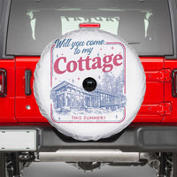 Will You Come To My Cottage This Summer Spare Tire Cover LGBT Romance Hockey Fan