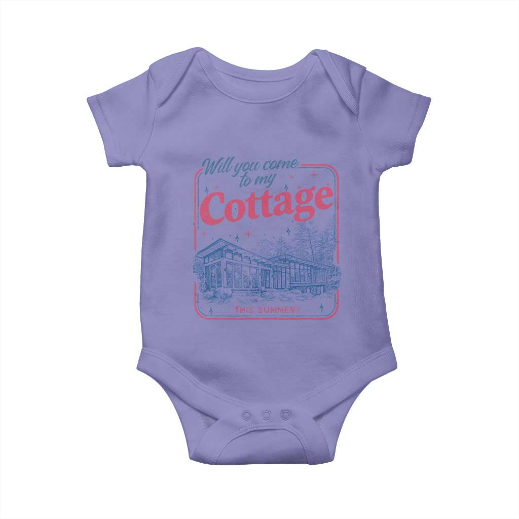 Will You Come To My Cottage This Summer Baby Onesie LGBT Romance Hockey Fan