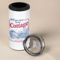 Will You Come To My Cottage This Summer 4 in 1 Can Cooler Tumbler LGBT Romance Hockey Fan
